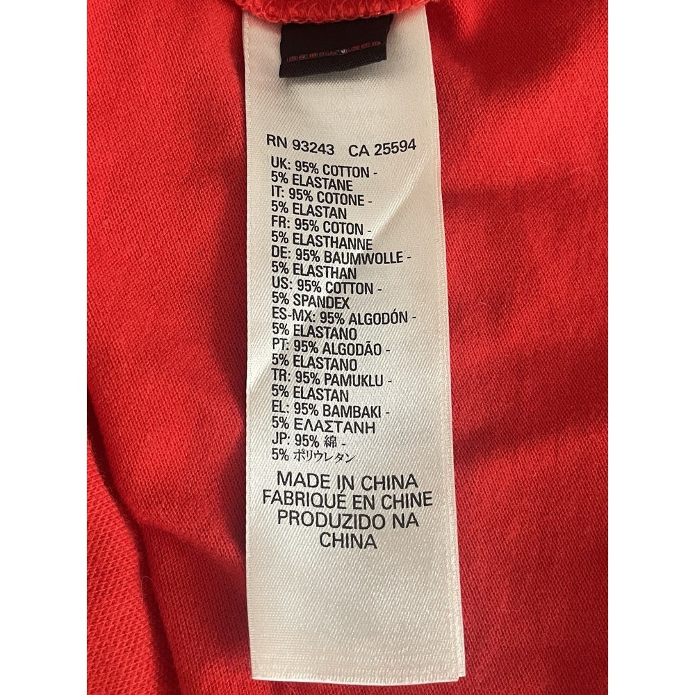 Men's Diesel Y2K Red Polo Shirt Zipper Detail Collar Metal Logo Casual Sz L Edgy - Picture 6 of 8